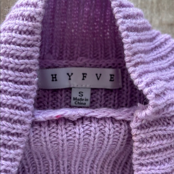 HYFVE Lavender Ribbed Turtleneck Sweater - Picture 3 of 3